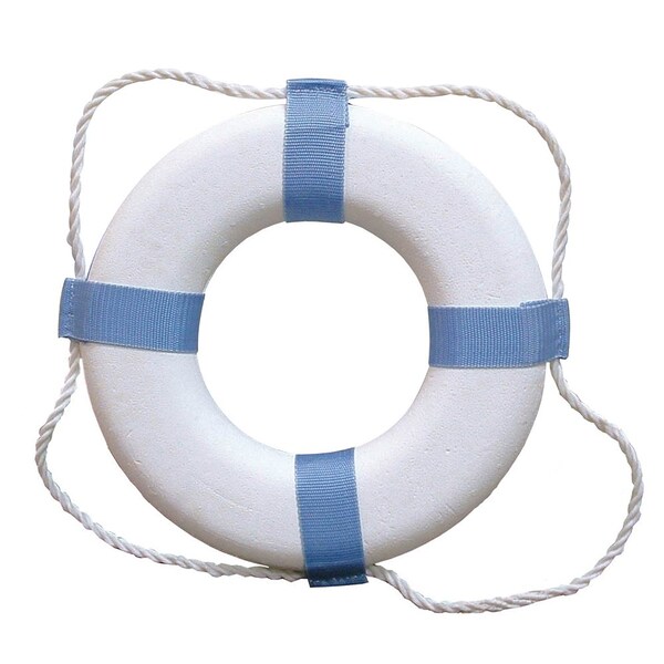 Taylor Made Taylor Made Decorative Ring Buoy - 25" - White/Blue - Not USCG Approve 373 - main